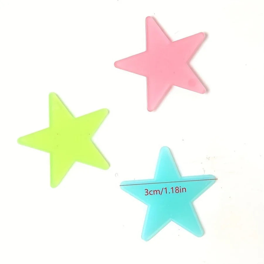 100-Piece Glow-in-the-Dark Star Wall Stickers – Reusable Luminous Ceiling & Room Decor