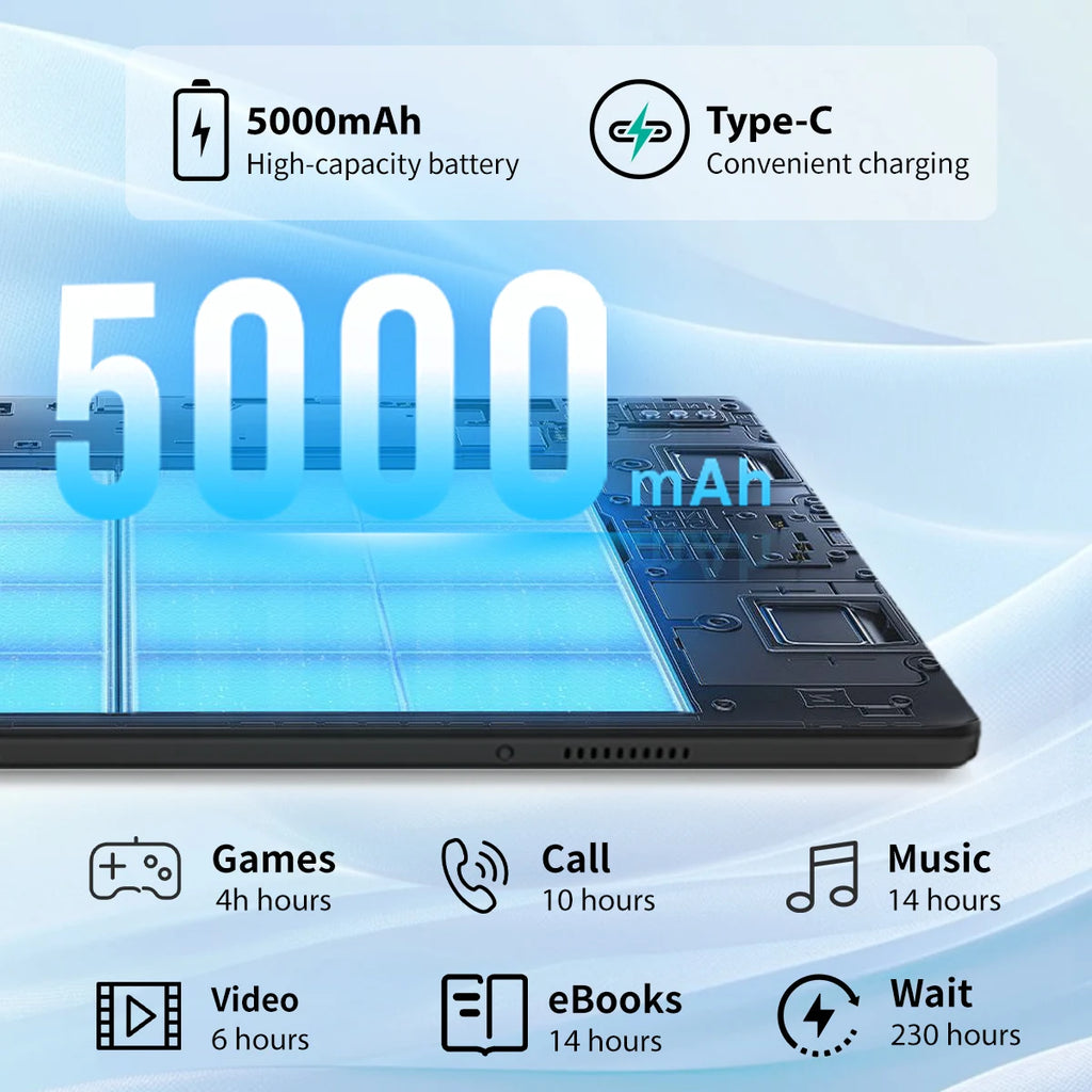 2026 Android 15 10-Inch Tablet – Full Productivity &amp; Entertainment Set (20GB RAM + Accessories Included)