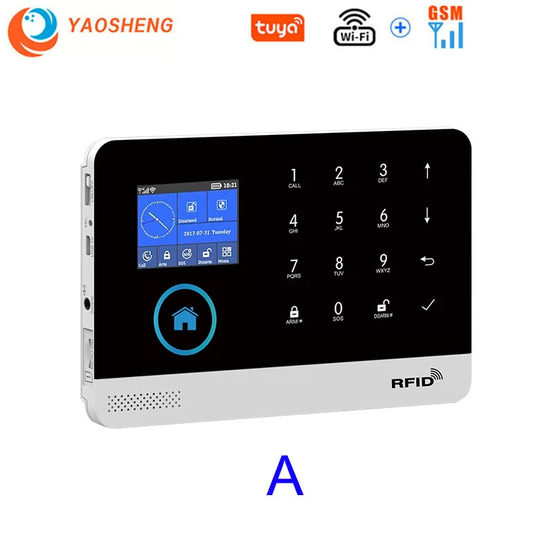 Tuya Smart WiFi + GSM Home Alarm System – Wireless Security Protection Kit