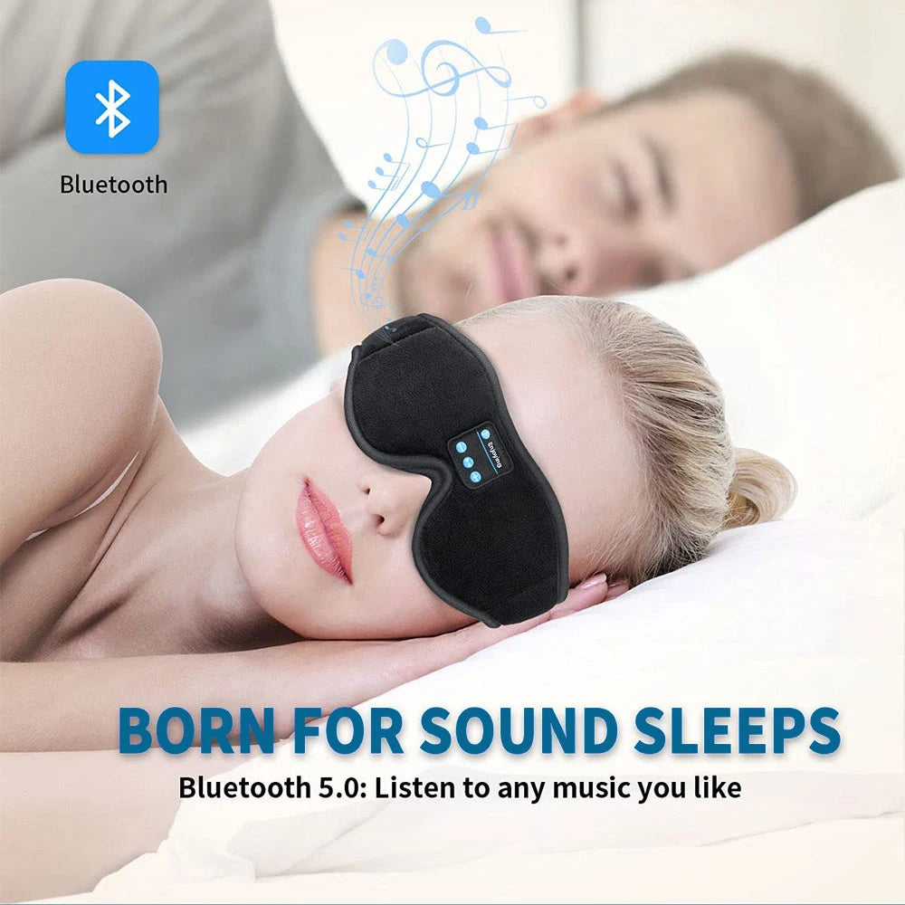 Bluetooth Sleep Headphones Eye Mask – Comfort, Music &amp; Deep Sleep