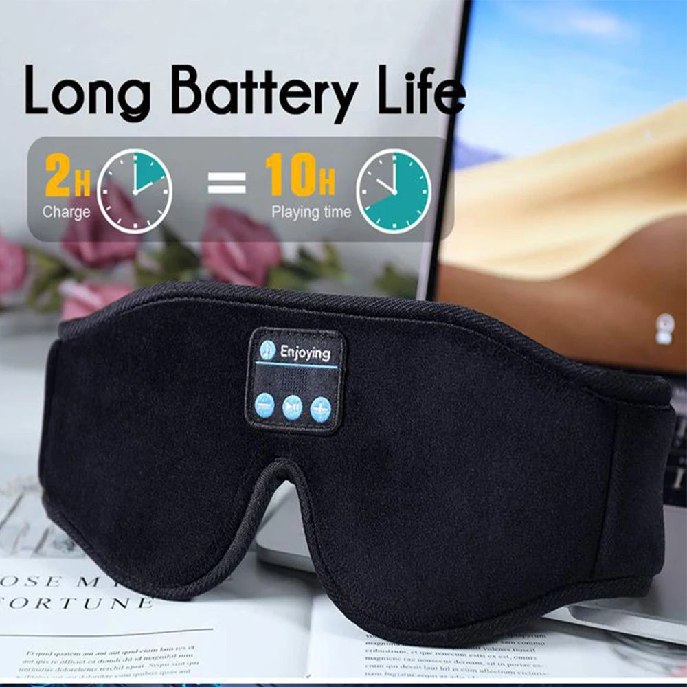 Bluetooth Sleep Headphones Eye Mask – Comfort, Music &amp; Deep Sleep