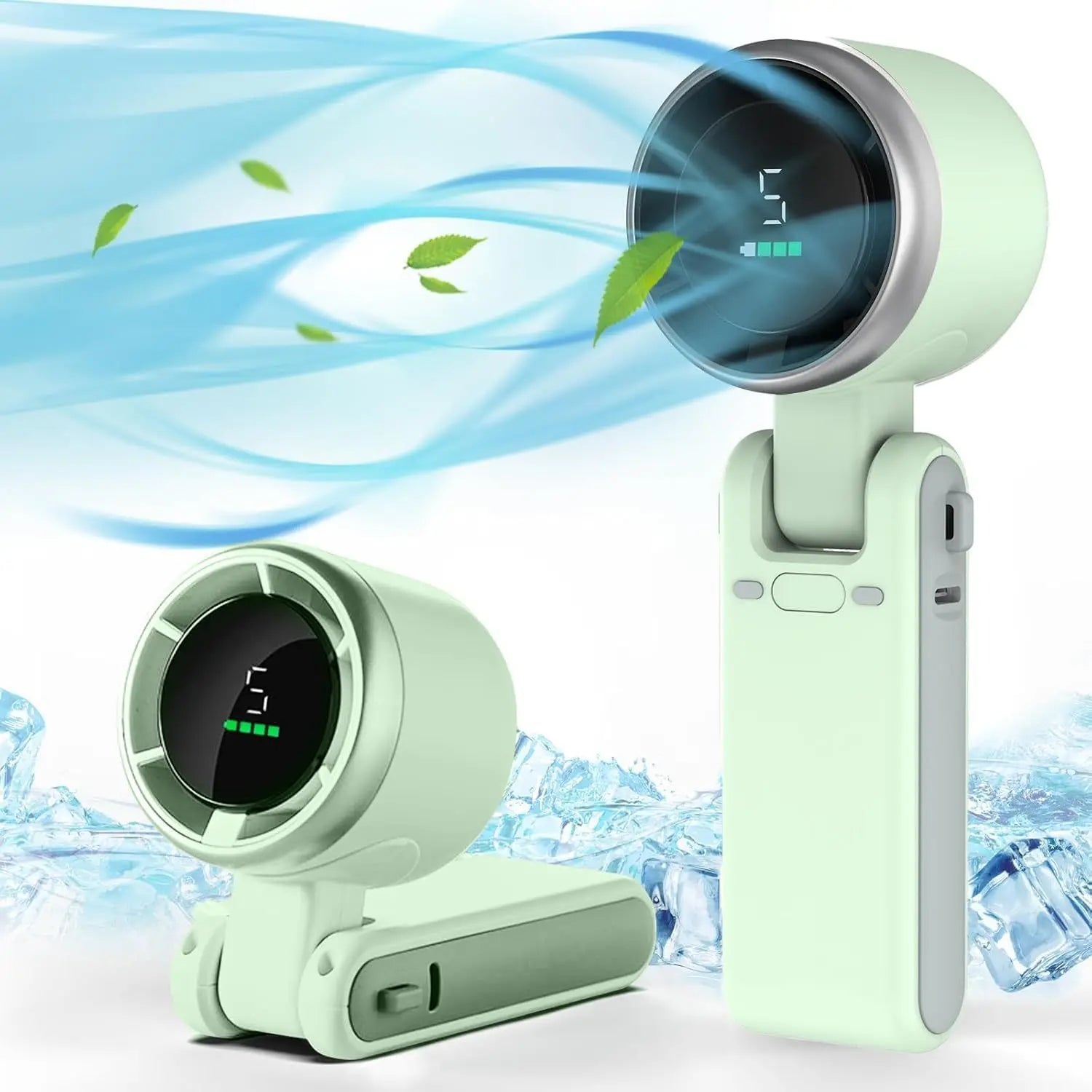 3-in-1 Rechargeable Mini Fan – 5-Speed Portable Travel Fan