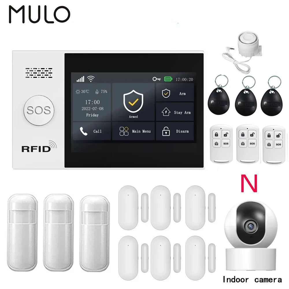 Smart Home Security Alarm System – 4G GSM WiFi Wireless Burglar Protection Kit