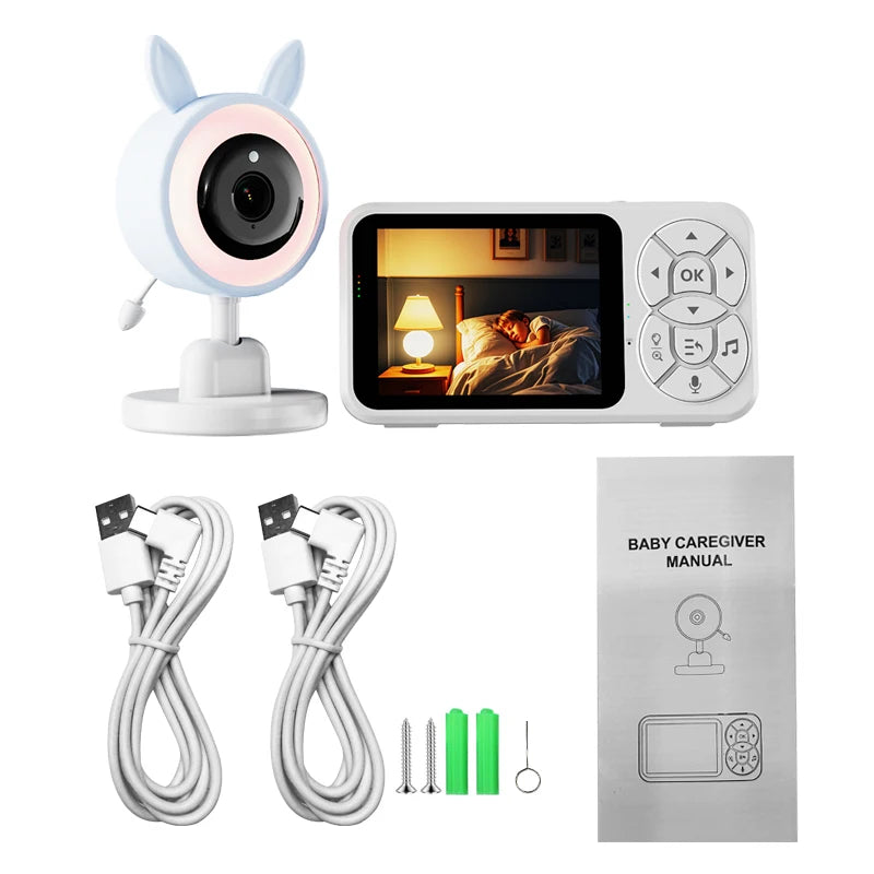 Smart Baby Monitor with 3.5” Display – Safe &; Reliable Baby Monitoring