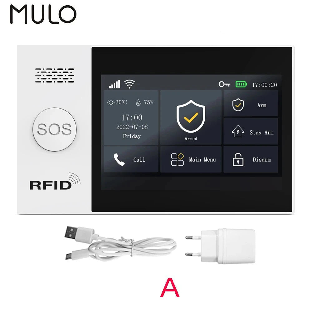 Smart Home Security Alarm System – 4G GSM WiFi Wireless Burglar Protection Kit