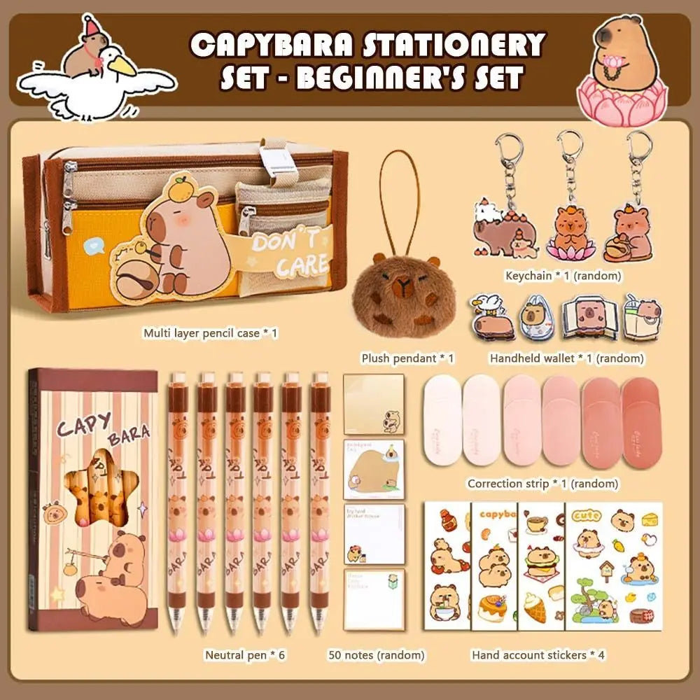 Capybara Stationery Gift Set™ – Complete Back-to-School Kit