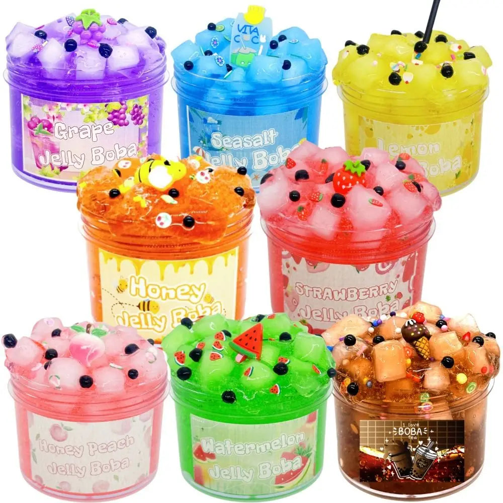 Crystal Fruit Slime Kit™ – Non-Sticky Jelly Cube Stress Relief Slime
