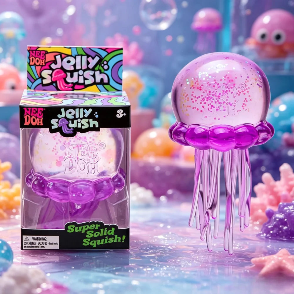 Jellyfish Squish Toy – Soft Water-Filled Sensory Fidget Toy for Stress Relief