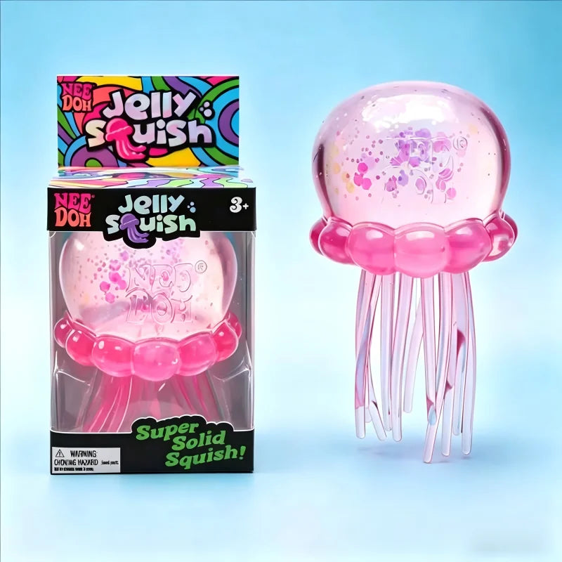 Jellyfish Squish Toy – Soft Water-Filled Sensory Fidget Toy for Stress Relief