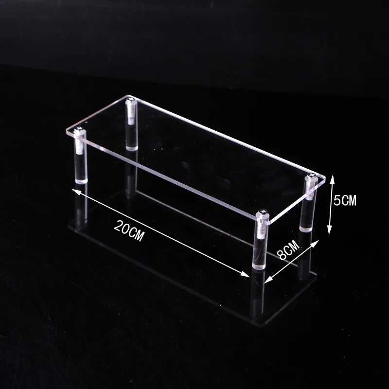 Black Acrylic Riser Display Shelf – Multi-Level Perfume & Cosmetic Organizer