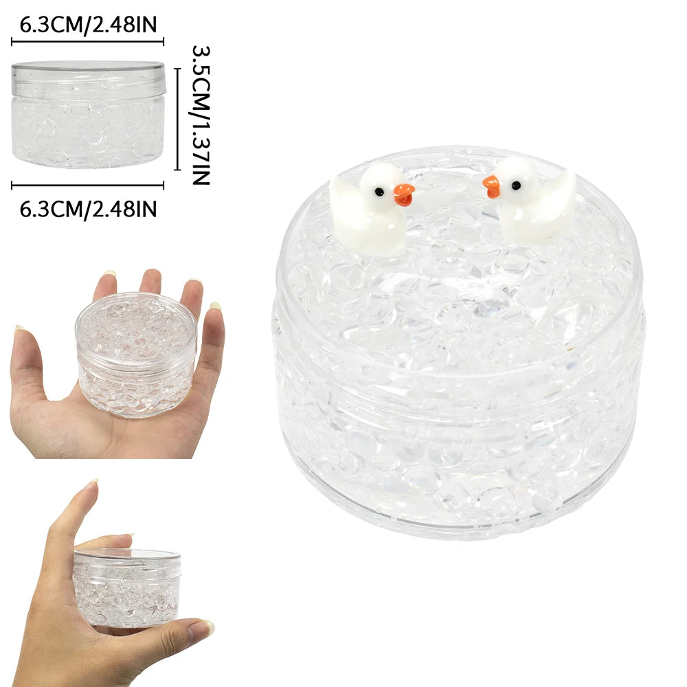 Duck Crunch Crystal Slime™ – Clear Beads Sensory Slime