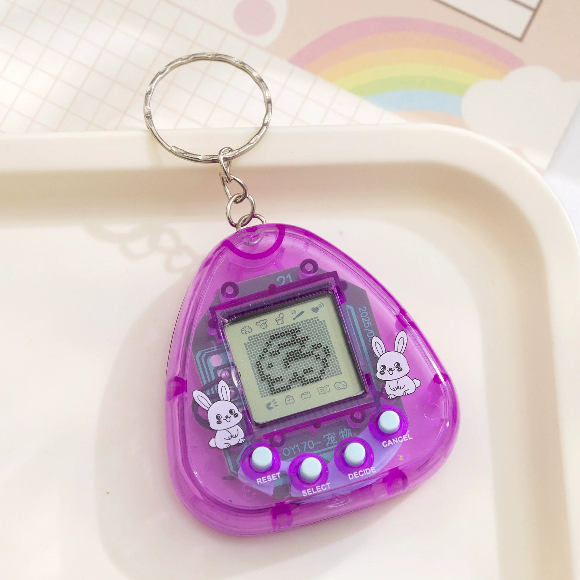 168-in-1 Virtual Electronic Pet Keychain – Nostalgic Retro Pixel Game Toy