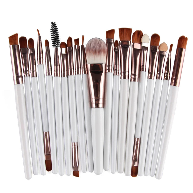 20-Piece Professional Makeup Brush Set – Soft Full Face Beauty Brush Collection
