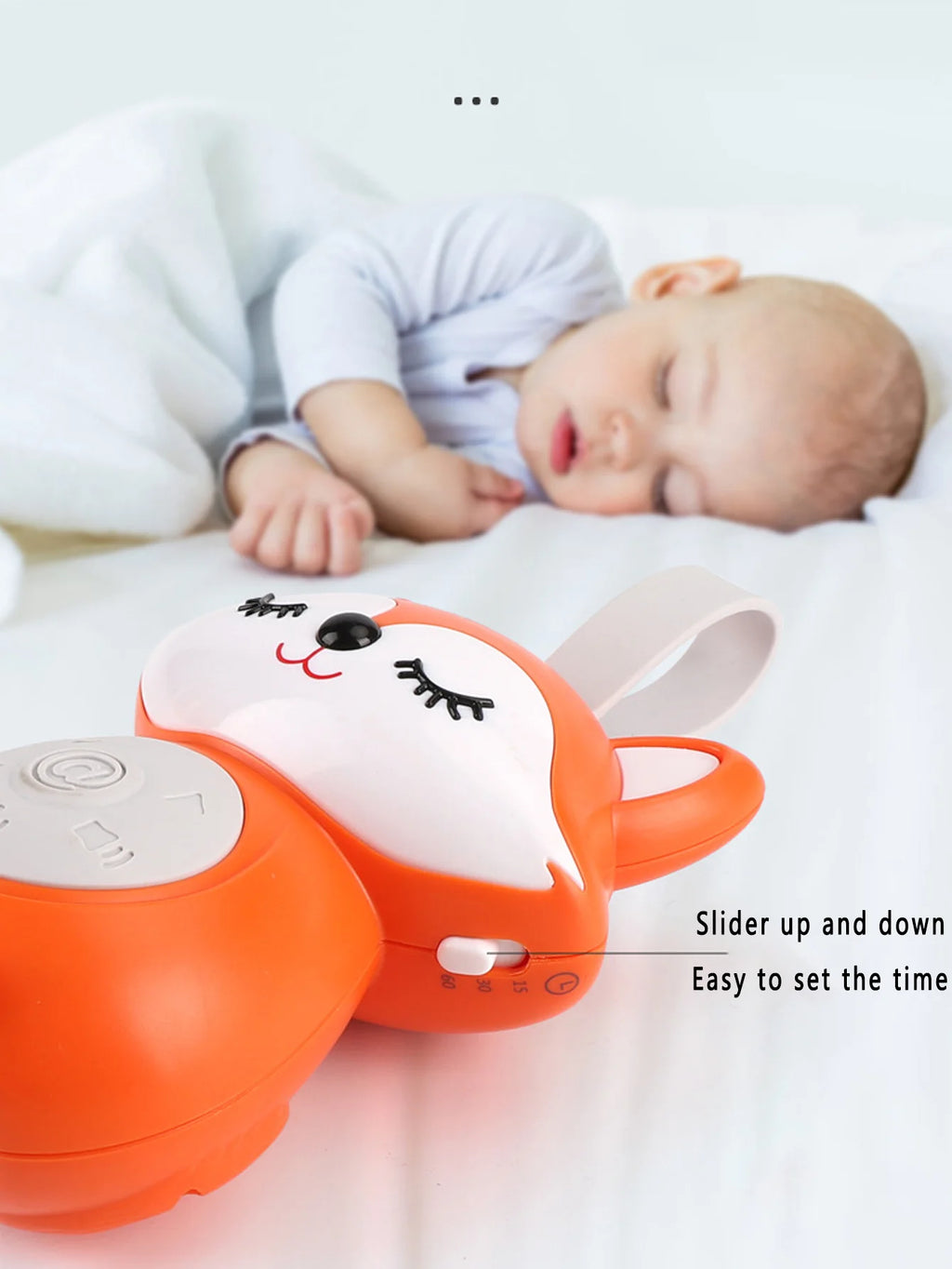 Baby White Noise & Lullaby Sound Machine – Portable Baby Soother
