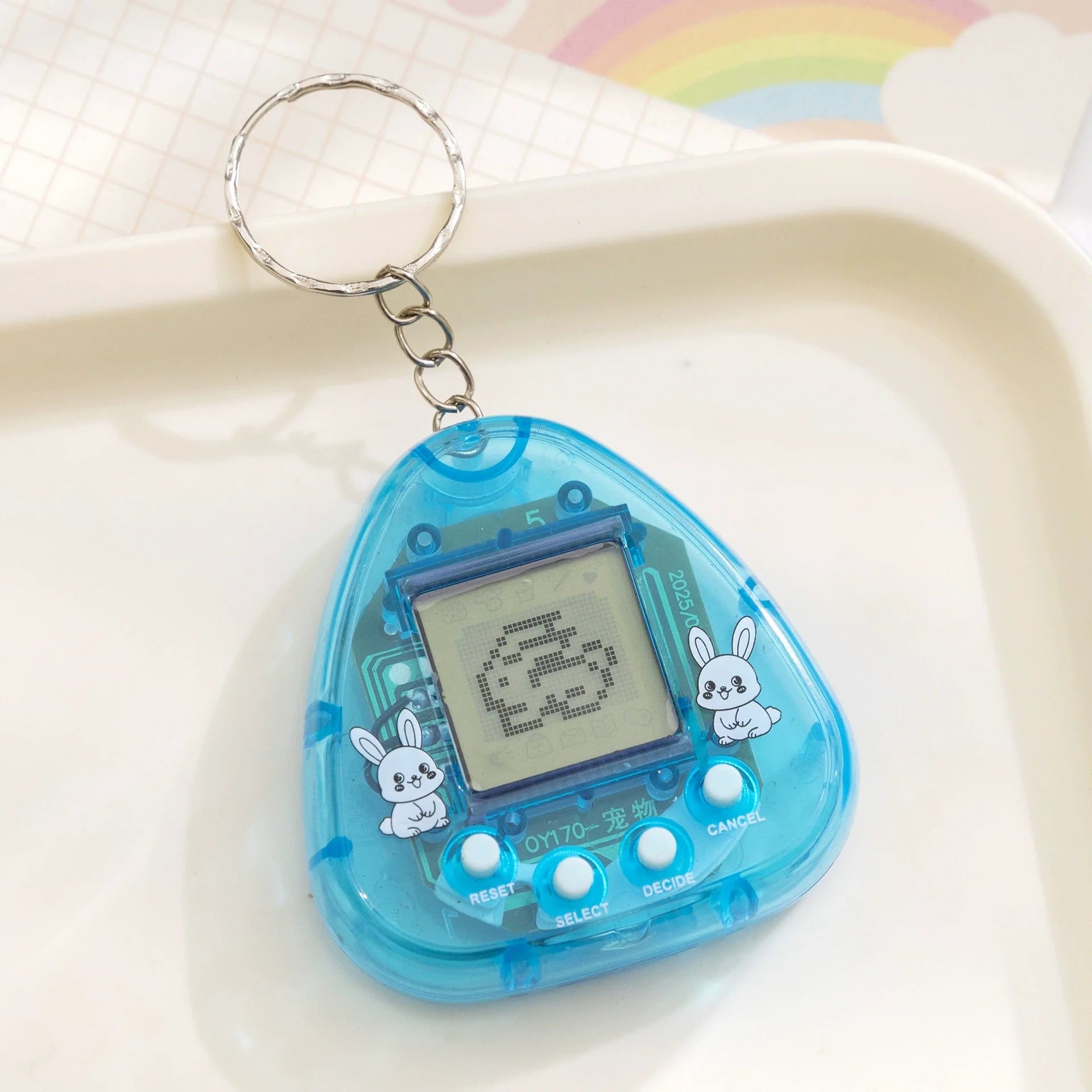168-in-1 Virtual Electronic Pet Keychain – Nostalgic Retro Pixel Game Toy