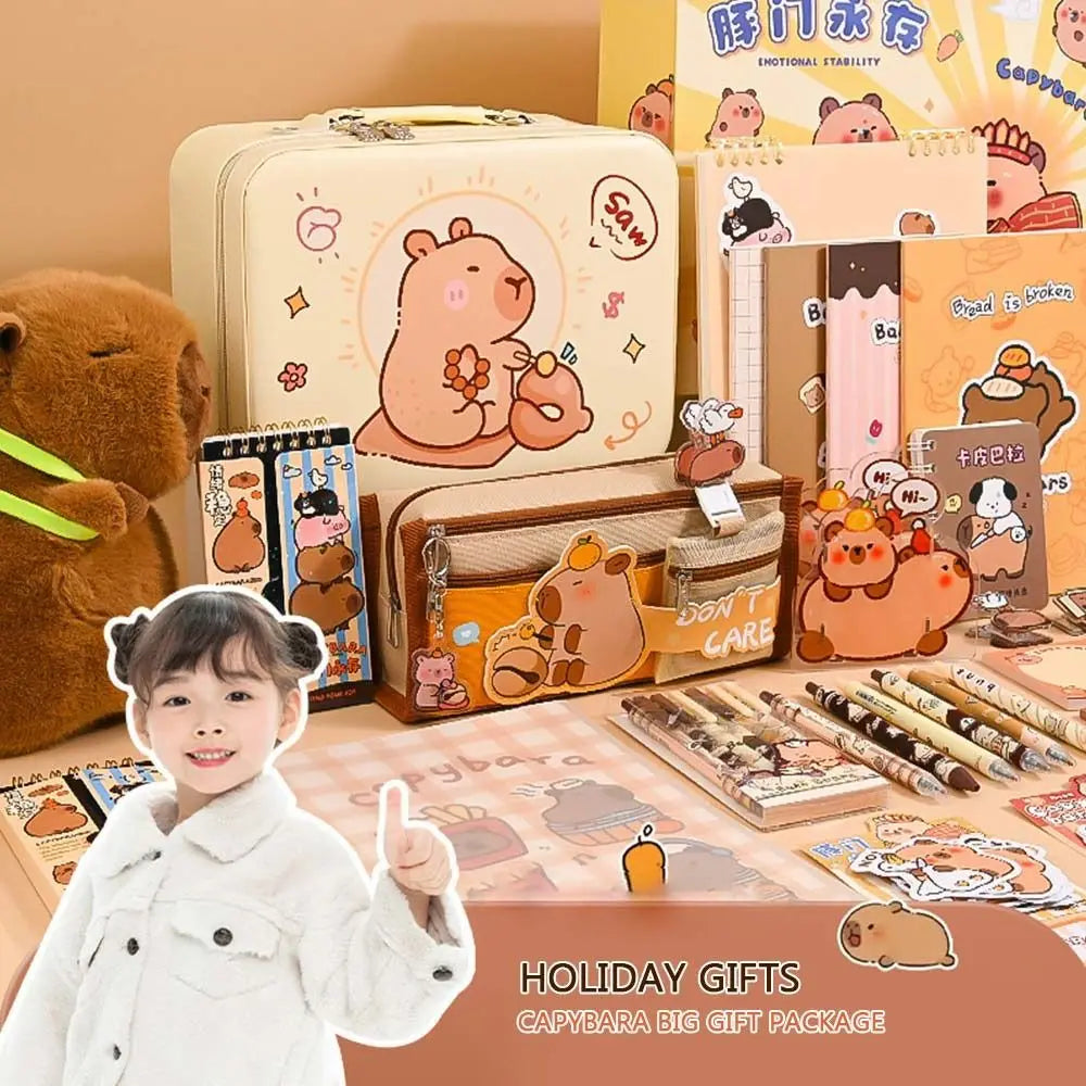 Capybara Stationery Gift Set™ – Complete Back-to-School Kit