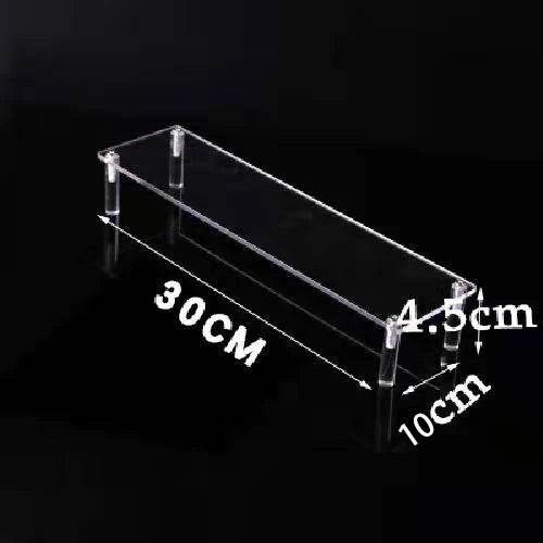 Black Acrylic Riser Display Shelf – Multi-Level Perfume & Cosmetic Organizer