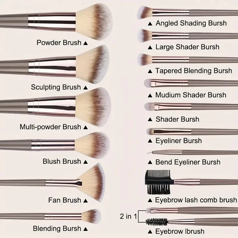 Premium Makeup Brush Set – Soft Fluffy Cosmetic Brushes for Flawless Makeup