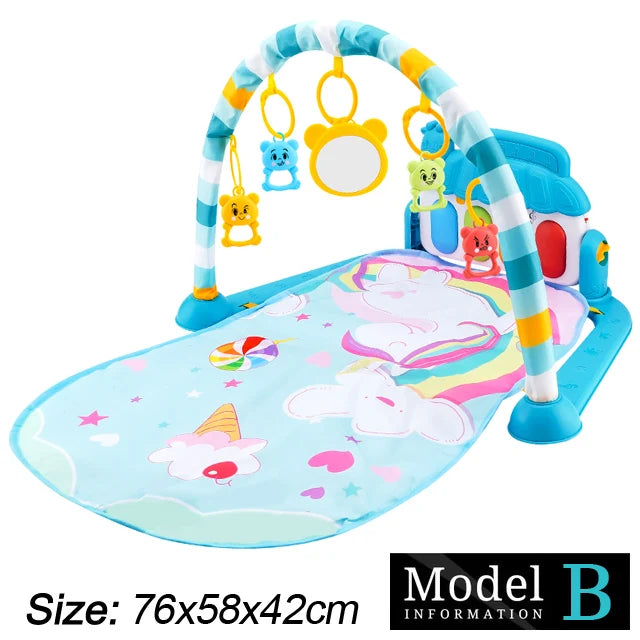 Baby Fitness Play Gym – Musical Kick & Play Activity Mat (0–36 Months)