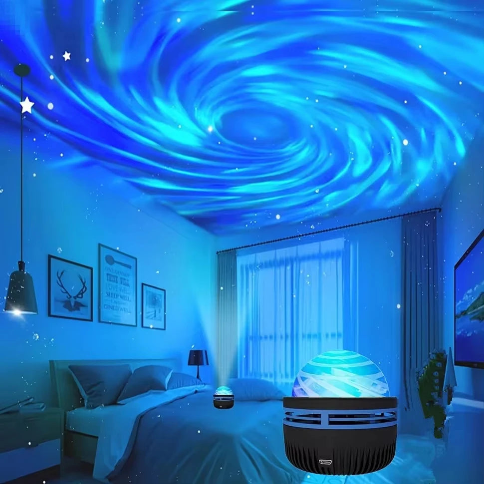 LED Galaxy Projector Night Light – Colorful Starry Sky for Bedrooms & Parties