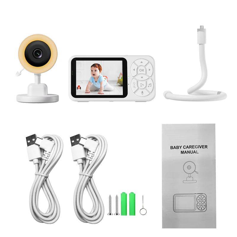 Smart Baby Monitor with 3.5” Display – Safe &; Reliable Baby Monitoring
