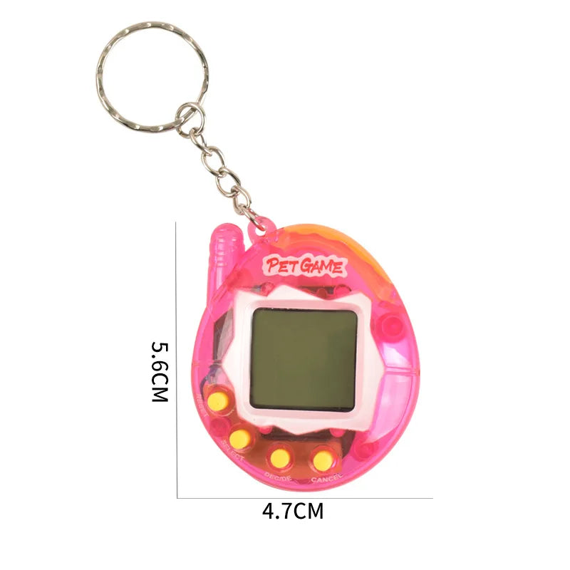 168-in-1 Virtual Electronic Pet Keychain – Nostalgic Retro Pixel Game Toy
