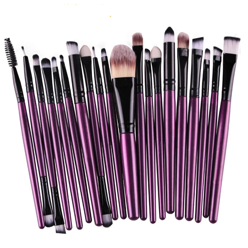 20-Piece Professional Makeup Brush Set – Soft Full Face Beauty Brush Collection