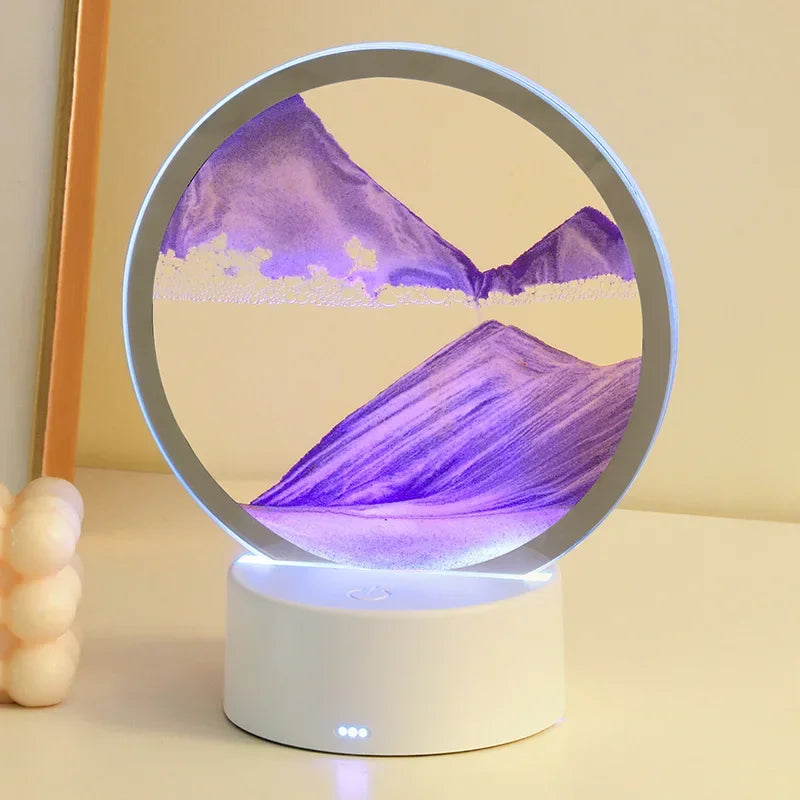 LED RGB Moving Sandscape Lamp – Product Description