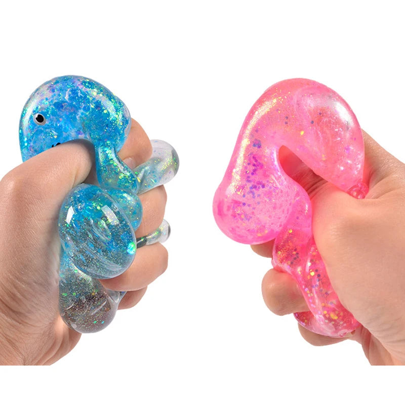 Glitter Gummy Bear Squishy™ Stress Relief Toy