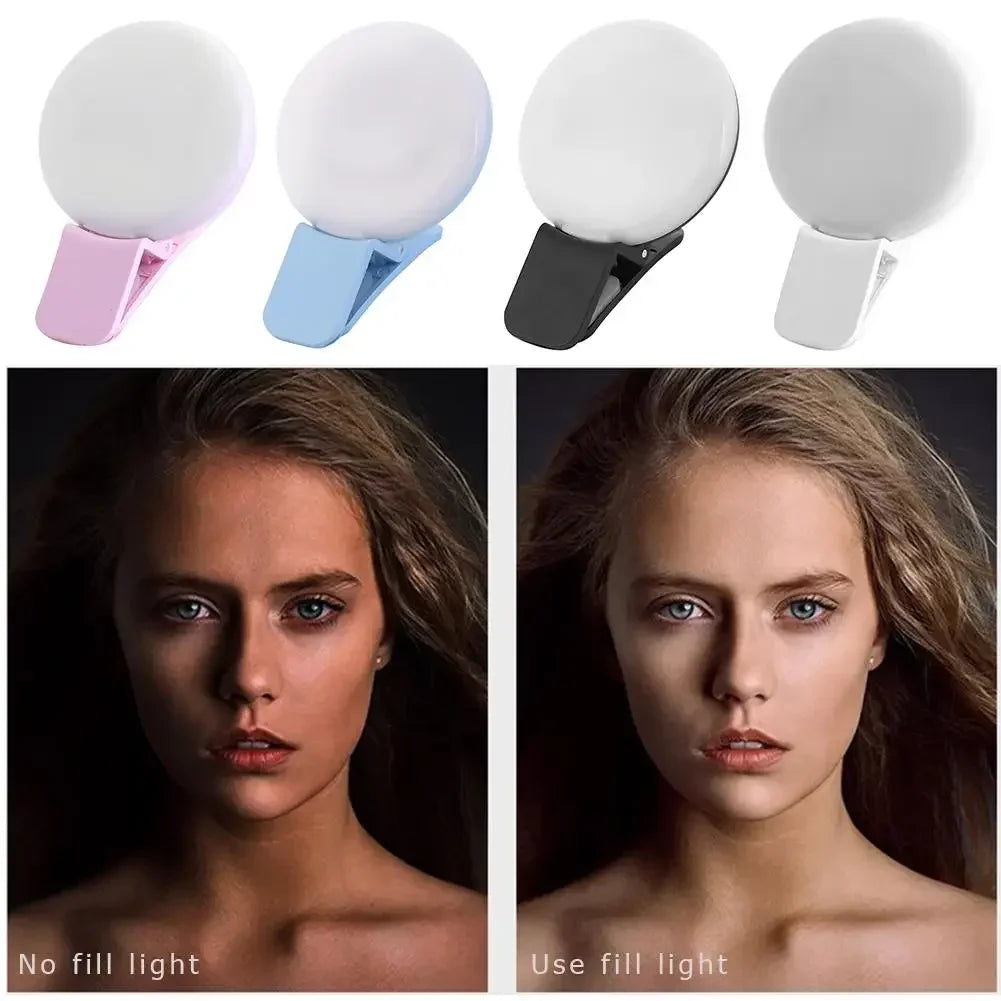 Mini LED Selfie Ring Light – Perfect Lighting Anytime, Anywhere