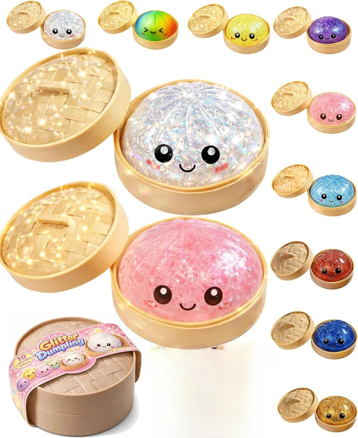 Colorful Dumpling Squishy™ Stress Relief Toy