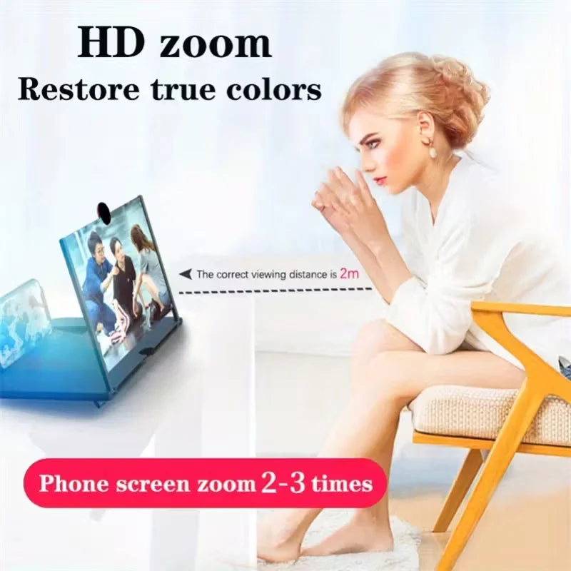 HD Phone Screen Amplifier – Portable Movie &amp; Gaming Screen Magnifier