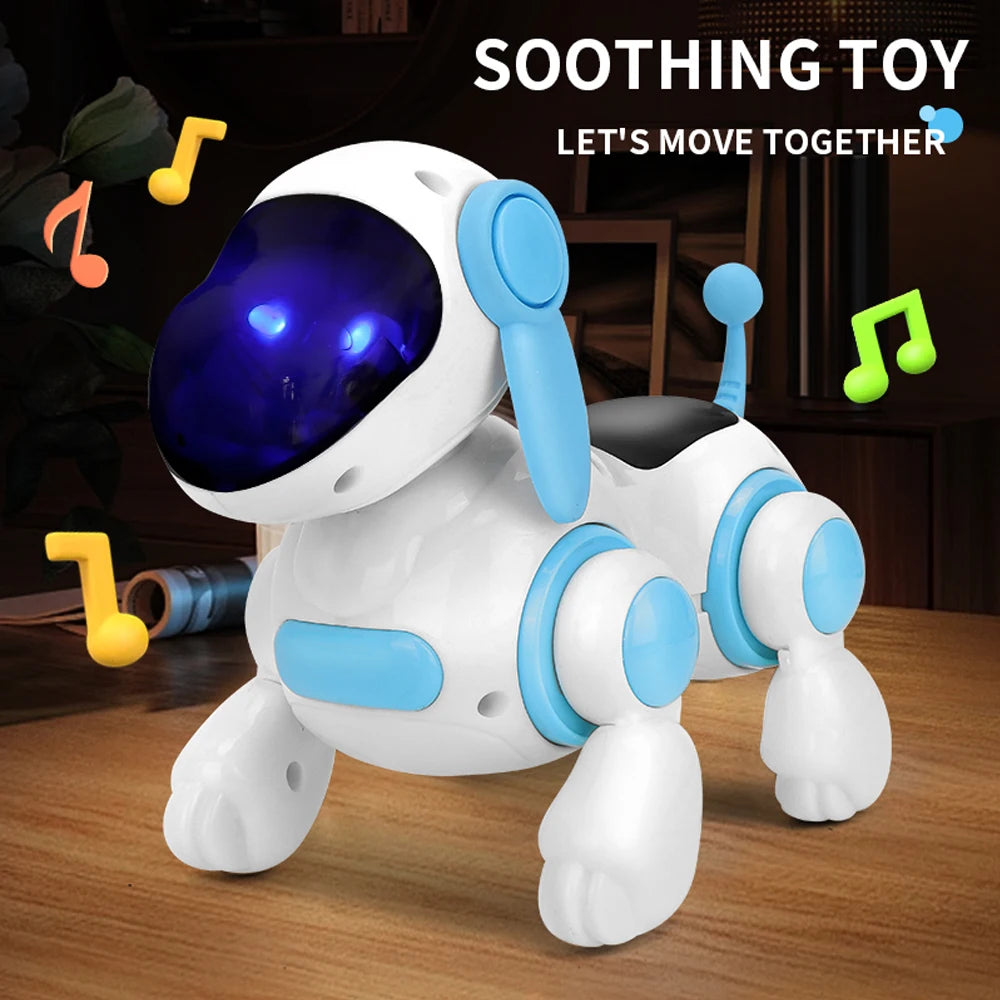 Smart Interactive Robotic Dog – Walking, Sound &amp; Educational Toy