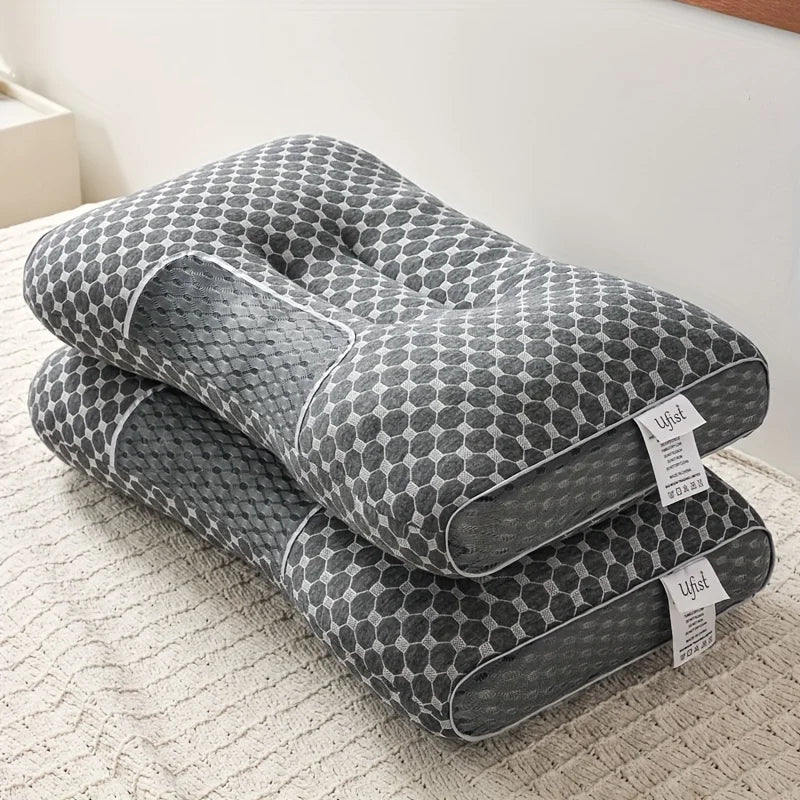 2-Pack Ergonomic Neck Support Pillows – Orthopedic Contour Sleeping Pillows