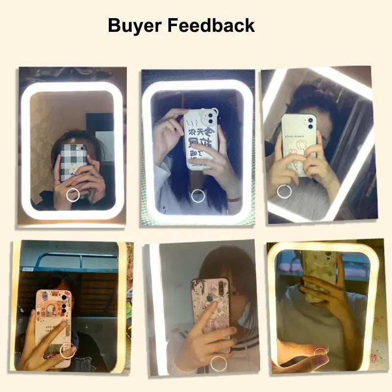 LED Makeup Mirror with Light – Smart Desktop Vanity Mirror
