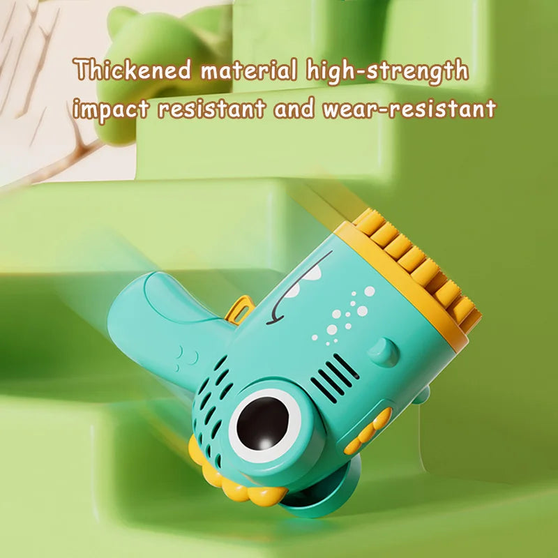 40-Hole Dinosaur Bubble Gun – Handheld Bubble Machine for Outdoor Fun