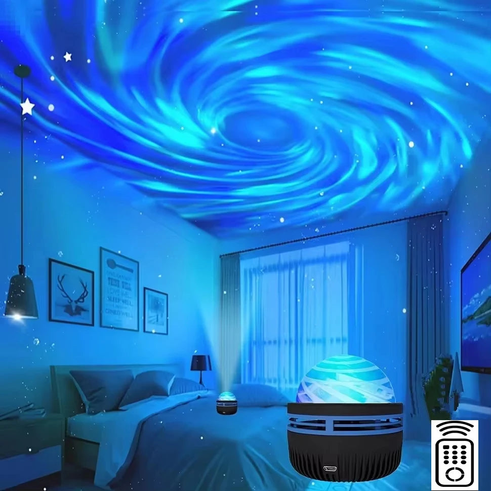 LED Galaxy Projector Night Light – Colorful Starry Sky for Bedrooms & Parties