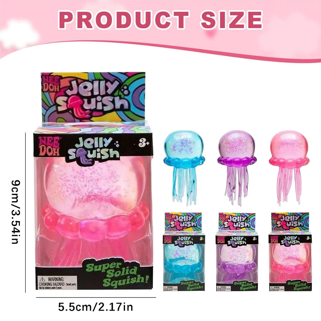Jellyfish Squish Toy – Soft Water-Filled Sensory Fidget Toy for Stress Relief