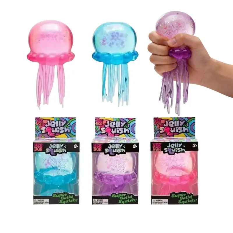 Jellyfish Squish Toy – Soft Water-Filled Sensory Fidget Toy for Stress Relief