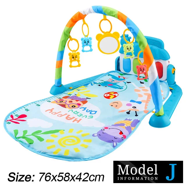 Baby Fitness Play Gym – Musical Kick & Play Activity Mat (0–36 Months)