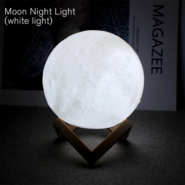 3D Moon LED Book Light – Galaxy Night Lamp for Bedroom &amp; Gift
