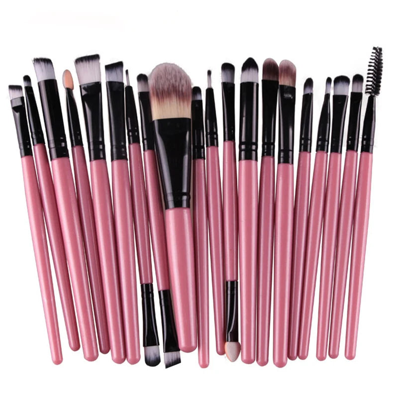 20-Piece Professional Makeup Brush Set – Soft Full Face Beauty Brush Collection