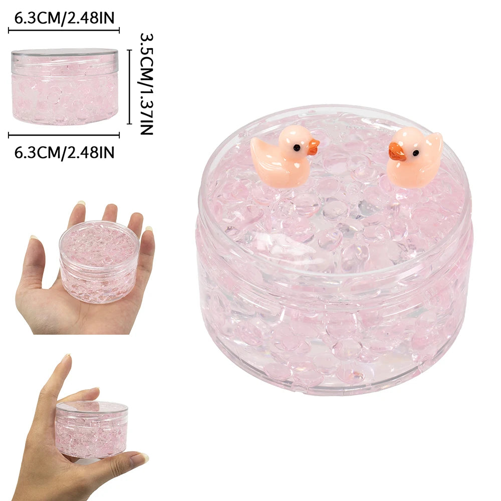 Duck Crunch Crystal Slime™ – Clear Beads Sensory Slime