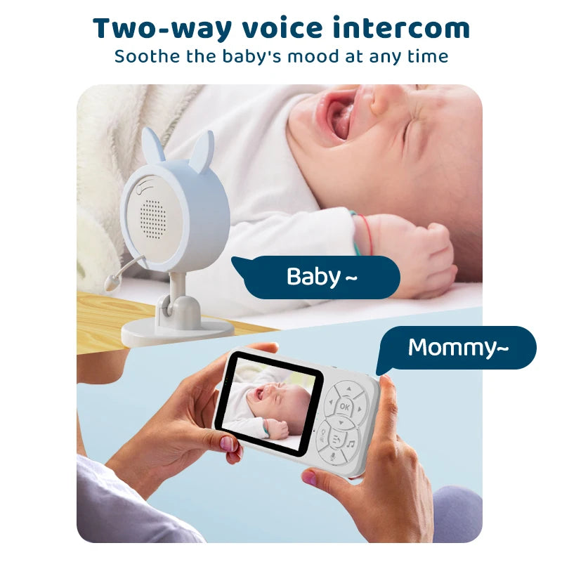 Smart Baby Monitor with 3.5” Display – Safe &; Reliable Baby Monitoring