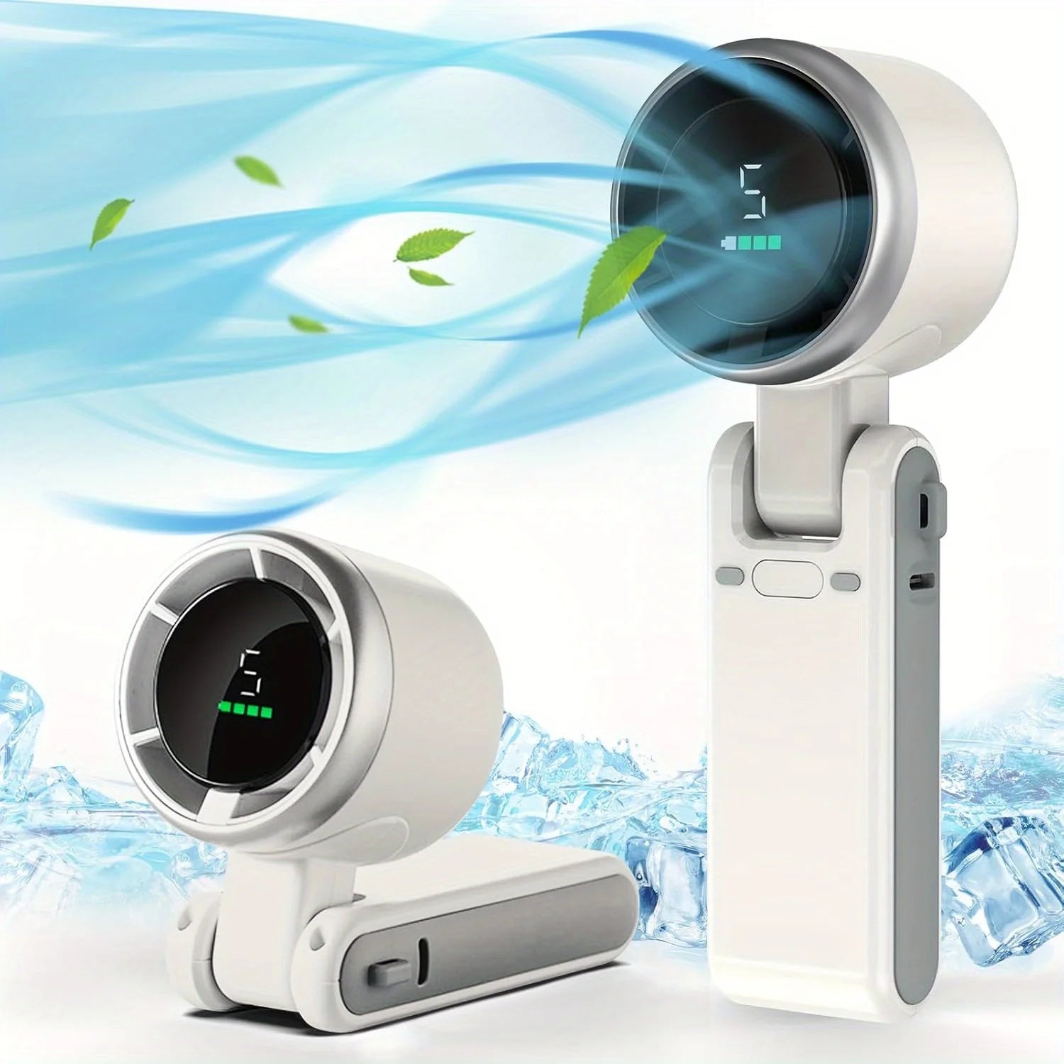 3-in-1 Rechargeable Mini Fan – 5-Speed Portable Travel Fan