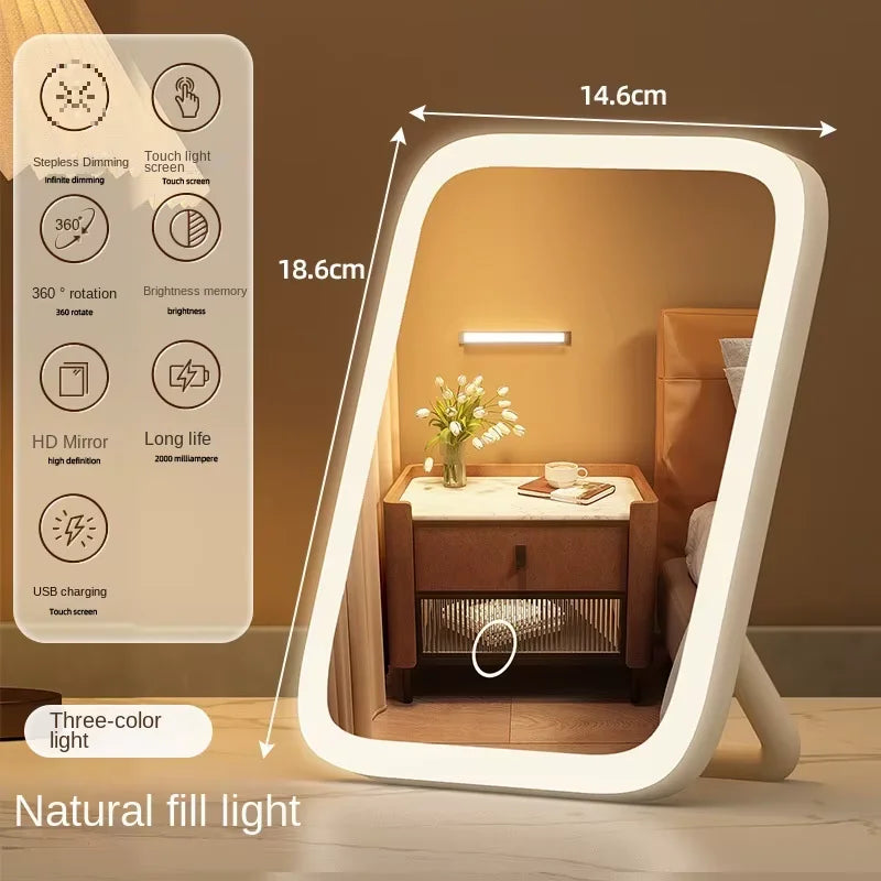 LED Makeup Mirror with Light – Smart Desktop Vanity Mirror