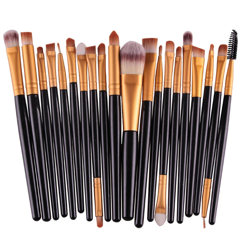 20-Piece Professional Makeup Brush Set – Soft Full Face Beauty Brush Collection