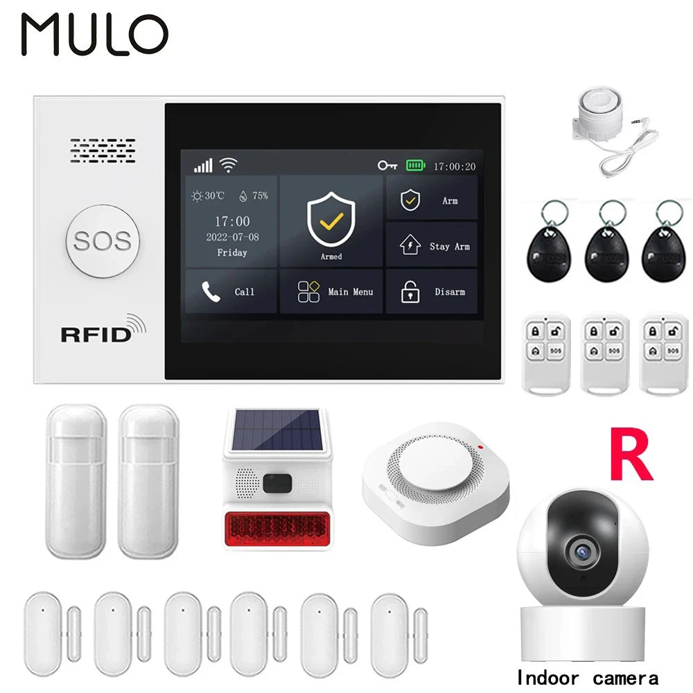 Smart Home Security Alarm System – 4G GSM WiFi Wireless Burglar Protection Kit