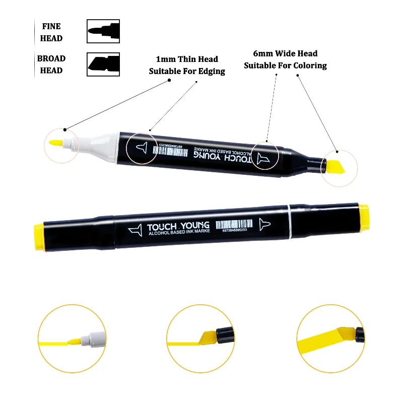 Dual Tip Art Marker Set™ – Professional Drawing &amp; Sketching Markers