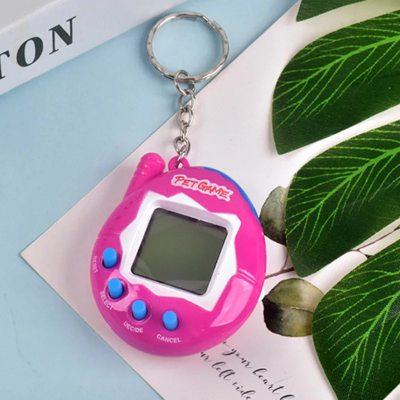 168-in-1 Virtual Electronic Pet Keychain – Nostalgic Retro Pixel Game Toy